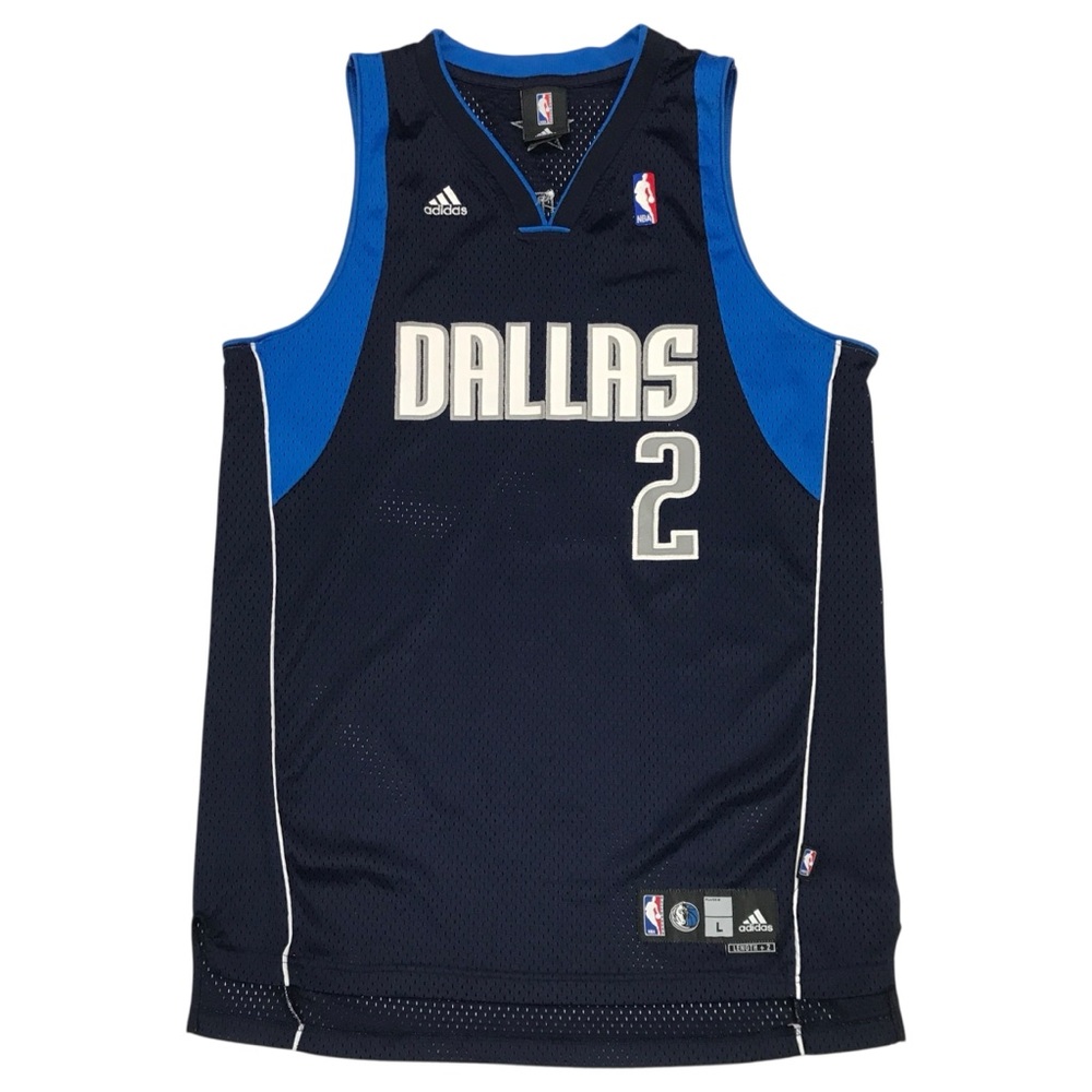 VINTAGE ADIDAS DALLAS MAVERICKS JASON KIDD JERSEY MENS LARGE L BLUE MAVS JKIDD 2